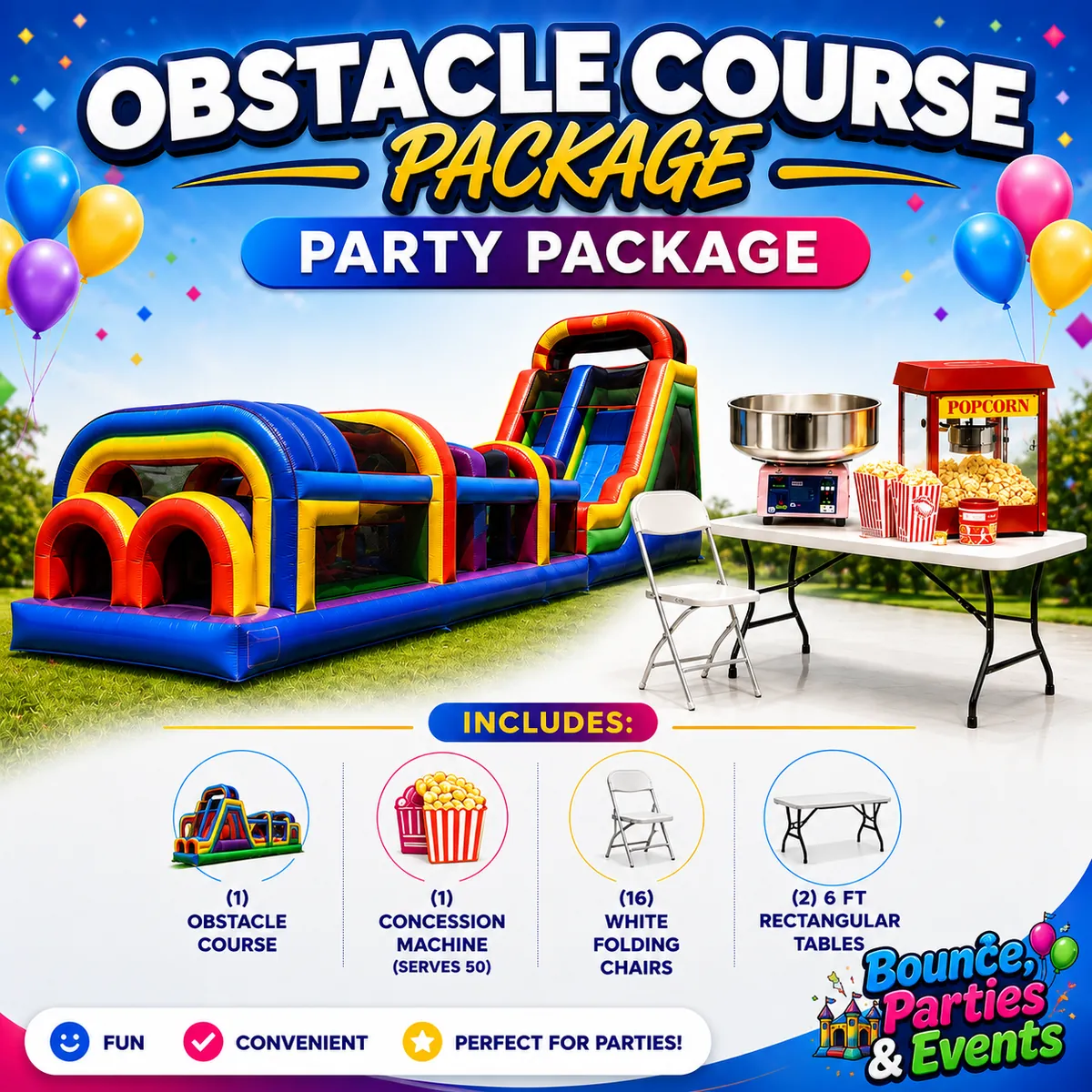 Obstacle Course Package party package