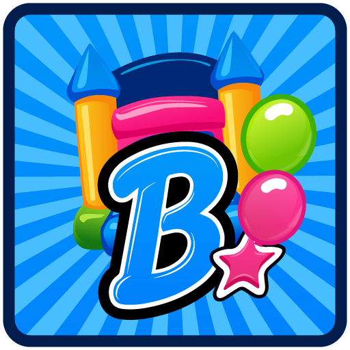 Square — Blue Burst app icon for Bounce, Parties & Events