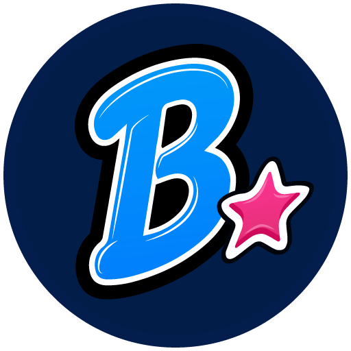 Round — Navy B app icon for Bounce, Parties & Events