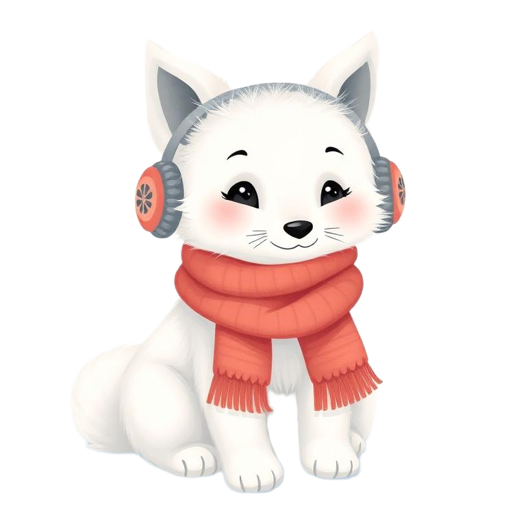 Arctic fox mascot
