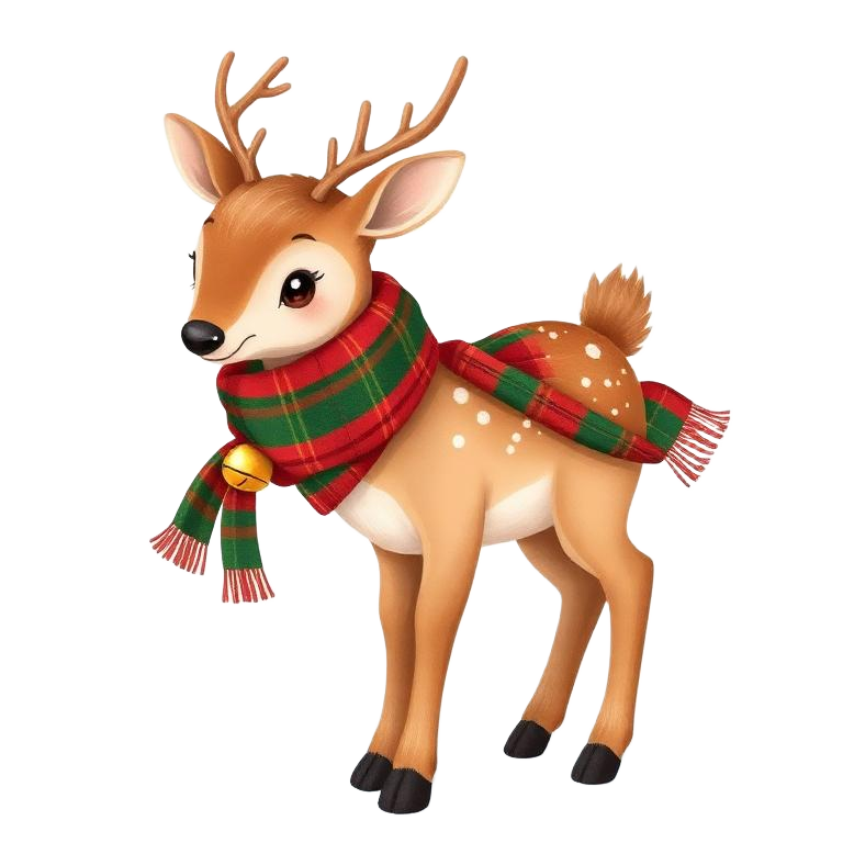 Reindeer fawn mascot